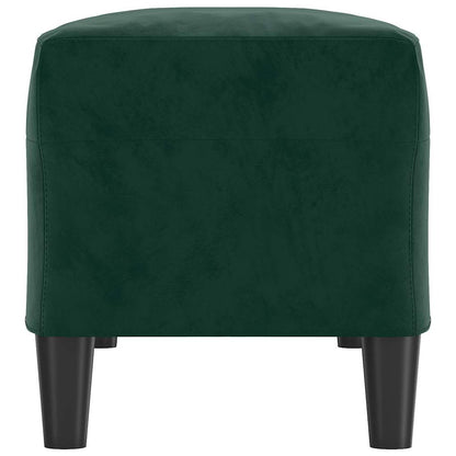 Sitzbank Dunkelgrün 100x35x41 cm Samt