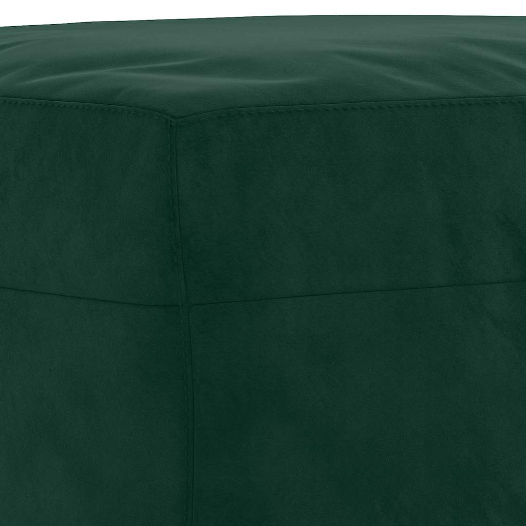 Sitzbank Dunkelgrün 100x35x41 cm Samt