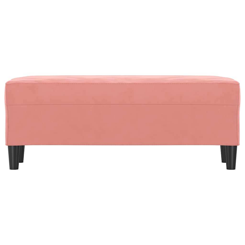 Sitzbank Rosa 100x35x41 cm Samt