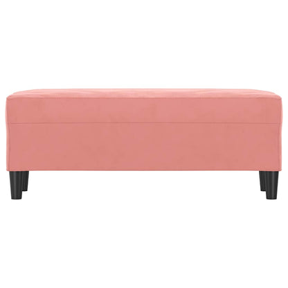 Sitzbank Rosa 100x35x41 cm Samt