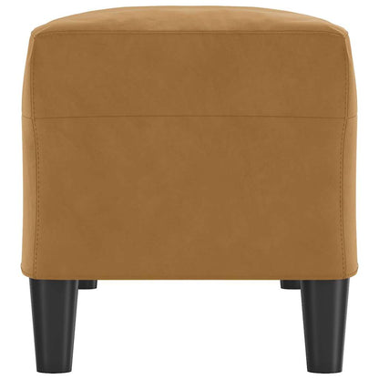 Sitzbank Braun 100x35x41 cm Samt