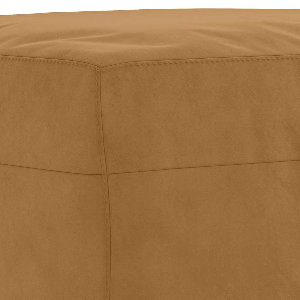 Sitzbank Braun 100x35x41 cm Samt