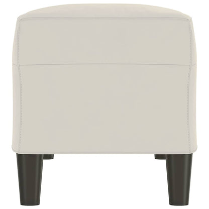 Sitzbank Creme 100x35x41 cm Samt