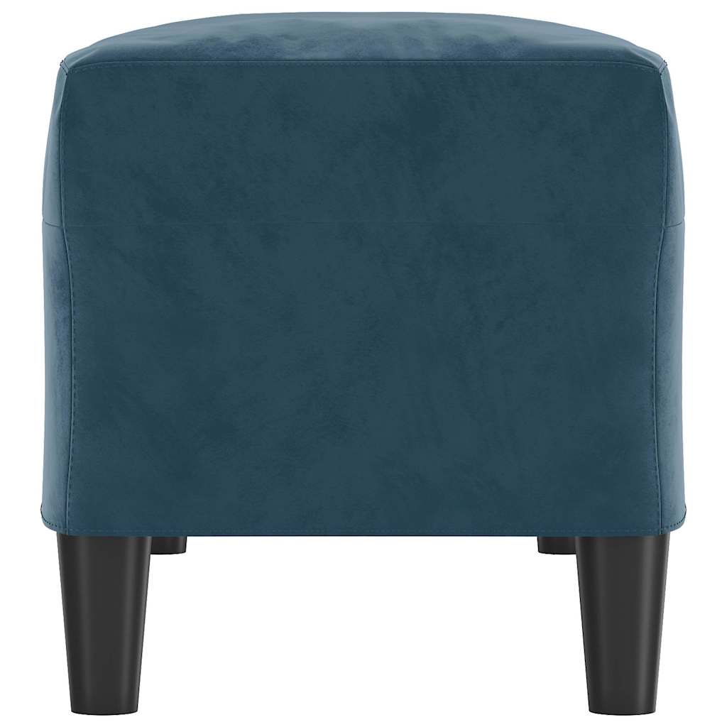 Sitzbank Blau 100x35x41 cm Samt