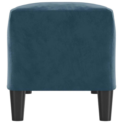 Sitzbank Blau 100x35x41 cm Samt