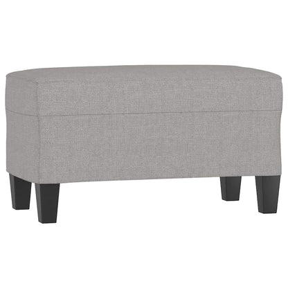 Sitzbank Hellgrau 70x35x41 cm Stoff