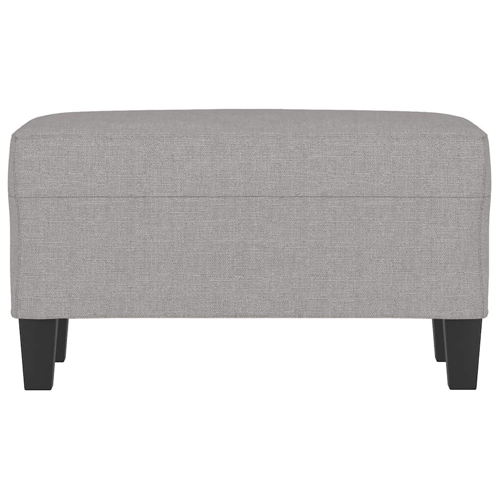 Sitzbank Hellgrau 70x35x41 cm Stoff