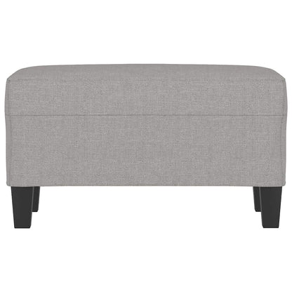 Sitzbank Hellgrau 70x35x41 cm Stoff