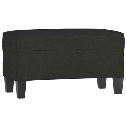 Sitzbank Schwarz 70x35x41 cm Stoff
