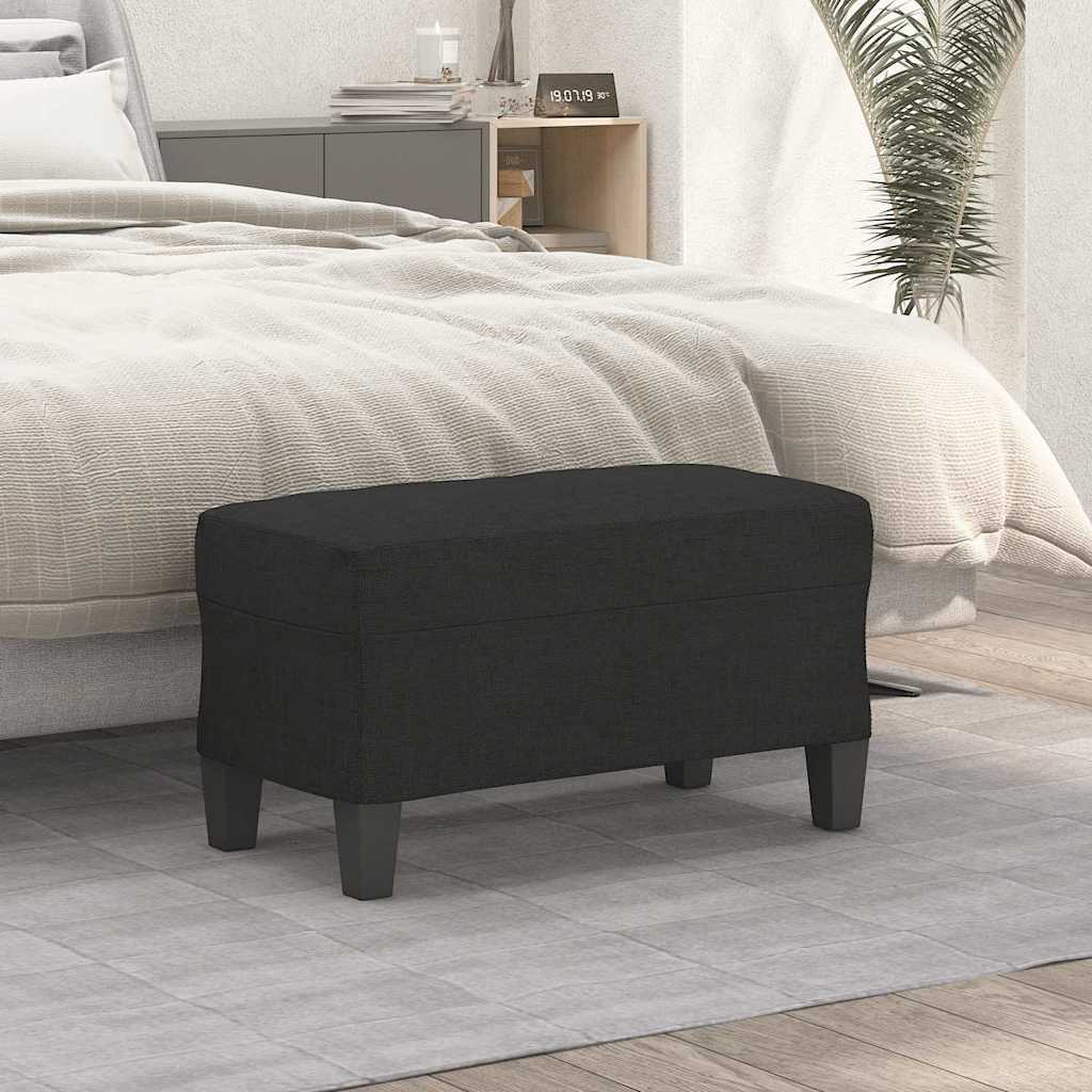Sitzbank Schwarz 70x35x41 cm Stoff