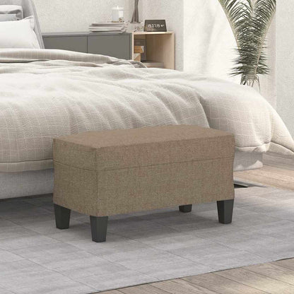 Sitzbank Taupe 70x35x41 cm Stoff