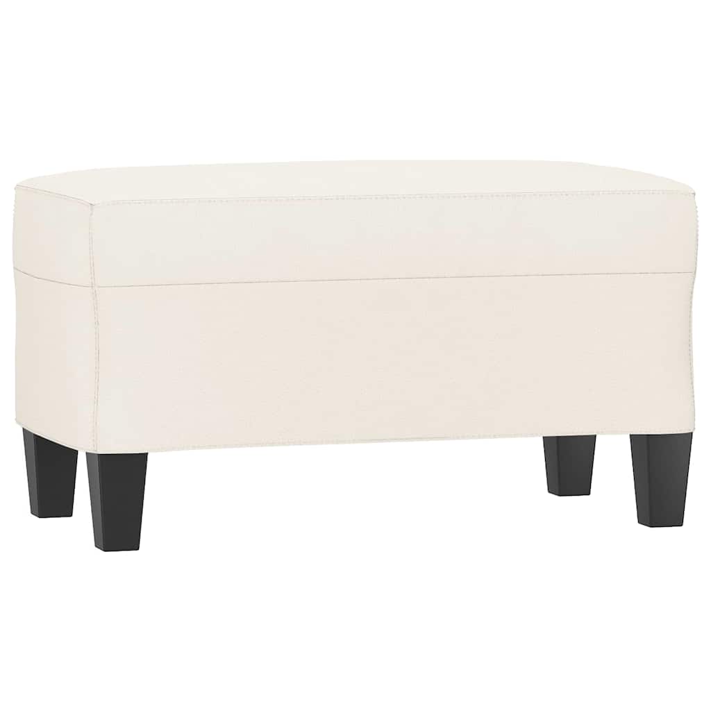 Sitzbank Creme 70x35x41 cm Kunstleder