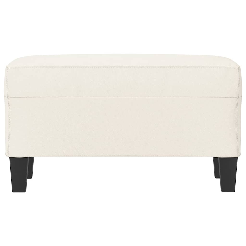 Sitzbank Creme 70x35x41 cm Kunstleder