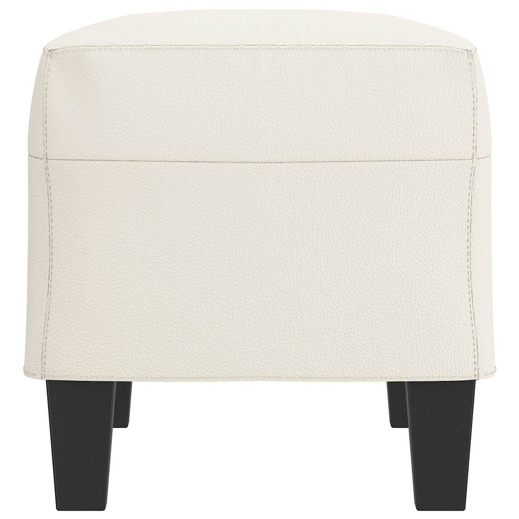 Sitzbank Creme 70x35x41 cm Kunstleder