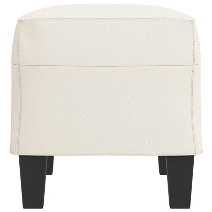 Sitzbank Creme 70x35x41 cm Kunstleder