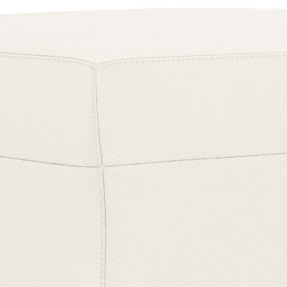 Sitzbank Creme 70x35x41 cm Kunstleder