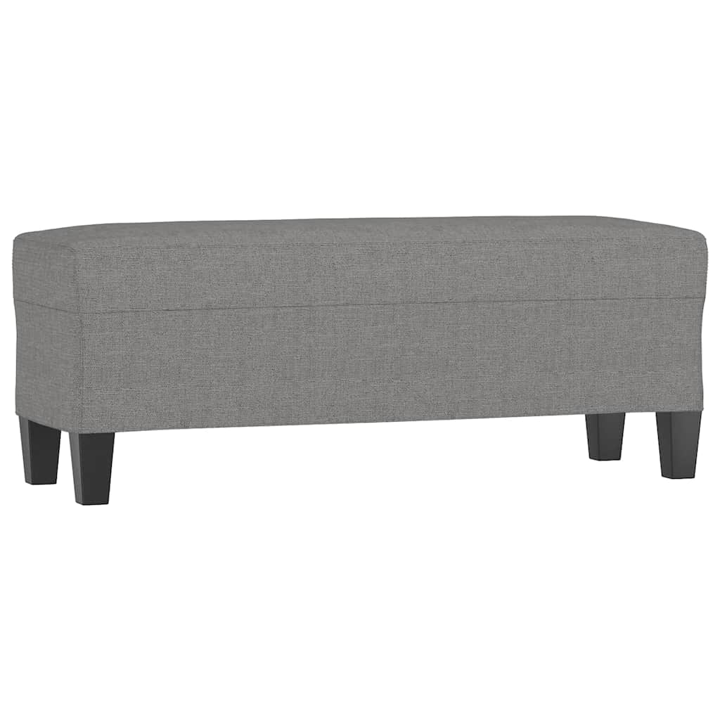 Sitzbank Dunkelgrau 100x35x41 cm Stoff