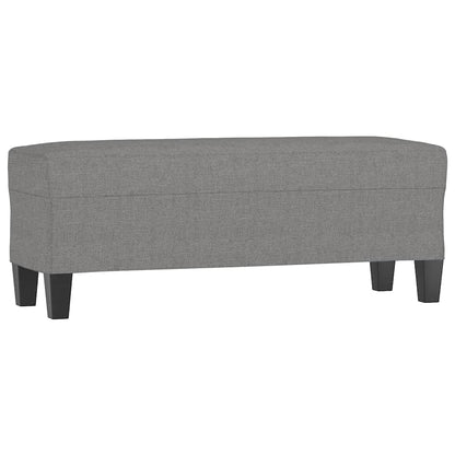 Sitzbank Dunkelgrau 100x35x41 cm Stoff