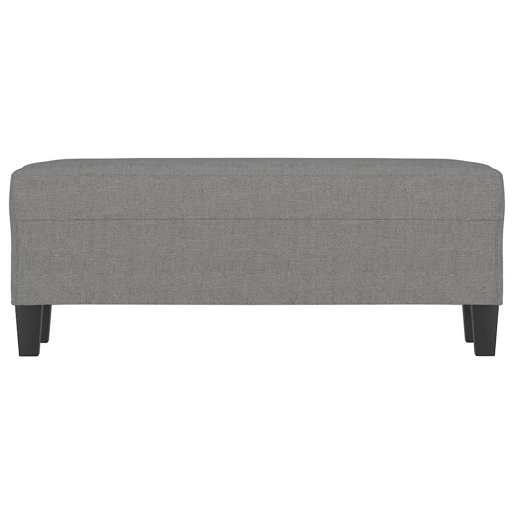 Sitzbank Dunkelgrau 100x35x41 cm Stoff