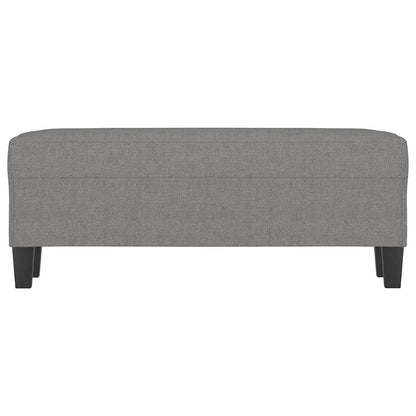 Sitzbank Dunkelgrau 100x35x41 cm Stoff