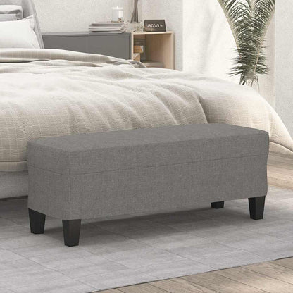 Sitzbank Dunkelgrau 100x35x41 cm Stoff
