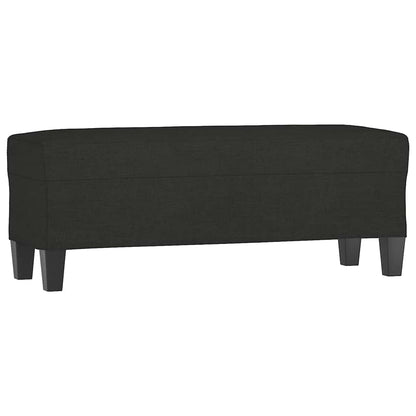 Sitzbank Schwarz 100x35x41 cm Stoff