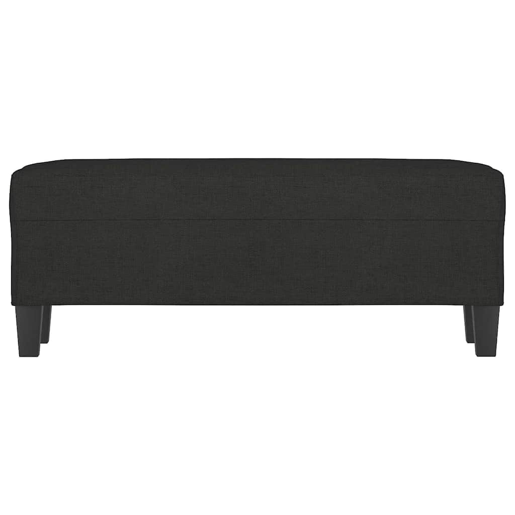Sitzbank Schwarz 100x35x41 cm Stoff