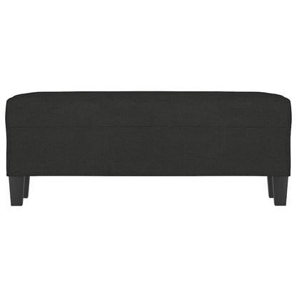 Sitzbank Schwarz 100x35x41 cm Stoff