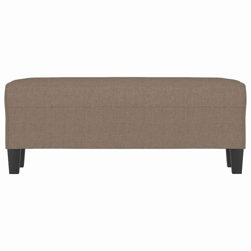 Sitzbank Taupe 100x35x41 cm Stoff