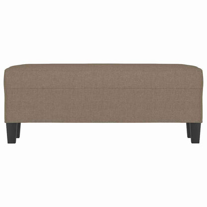 Sitzbank Taupe 100x35x41 cm Stoff