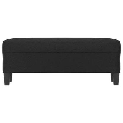 Sitzbank Schwarz 100x35x41 cm Kunstleder
