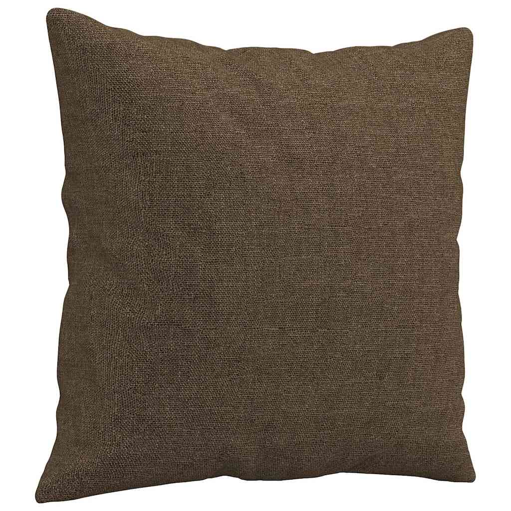 Zierkissen 2 Stk. Braun 40x40 cm Stoff