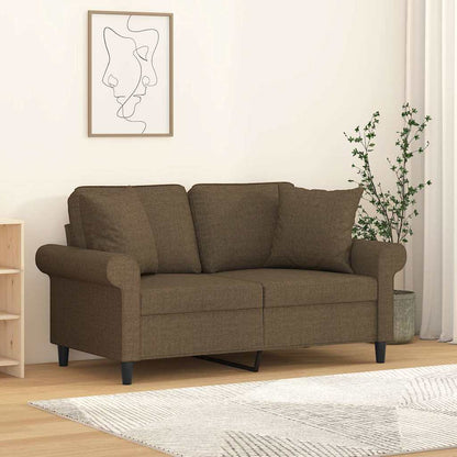 Zierkissen 2 Stk. Braun 40x40 cm Stoff