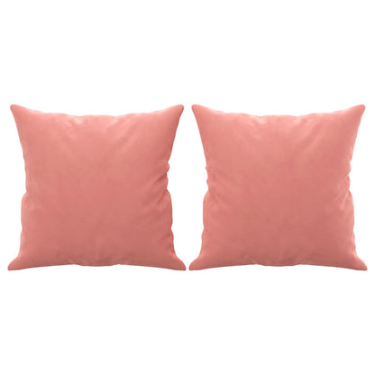 Zierkissen 2 Stk. Rosa 40x40 cm Samt