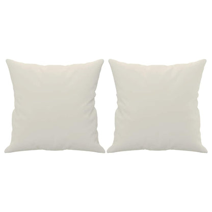 Zierkissen 2 Stk. Creme 40x40 cm Samt