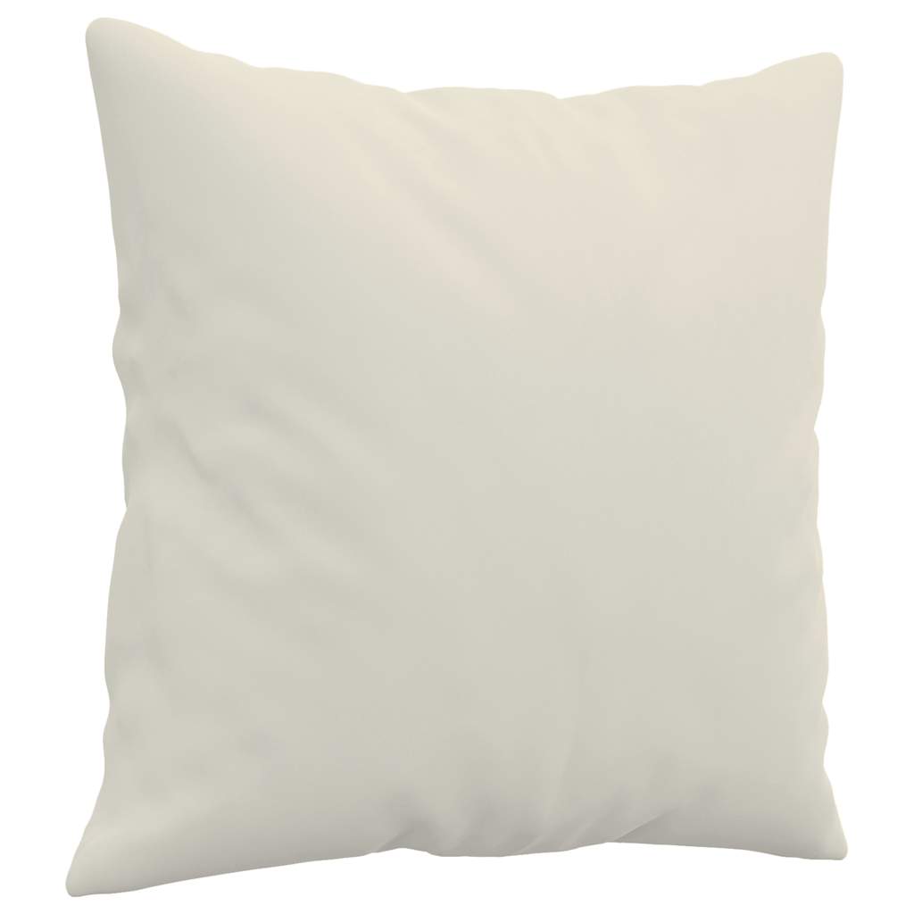 Zierkissen 2 Stk. Creme 40x40 cm Samt