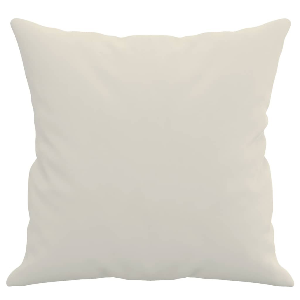 Zierkissen 2 Stk. Creme 40x40 cm Samt