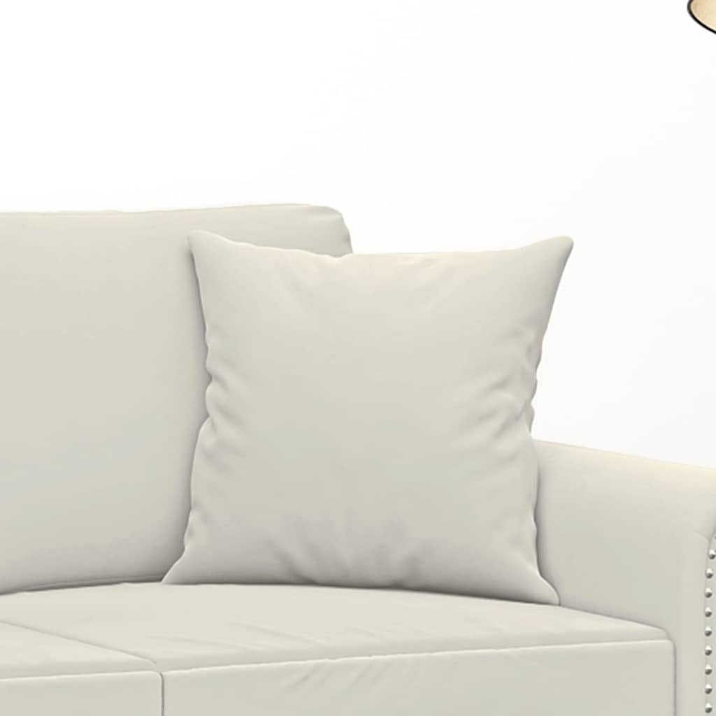 Zierkissen 2 Stk. Creme 40x40 cm Samt
