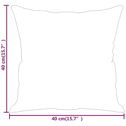 Zierkissen 2 Stk. Beige 40x40 cm Mikrofasergewebe