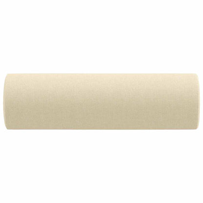 Zierkissen 2 Stk. Creme Ø15x50 cm Stoff