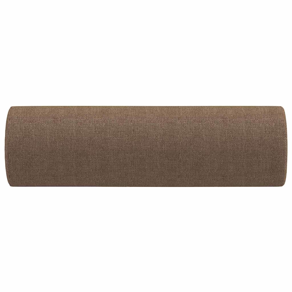 Zierkissen 2 Stk. Braun Ø15x50 cm Stoff