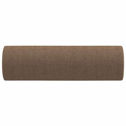Zierkissen 2 Stk. Braun Ø15x50 cm Stoff