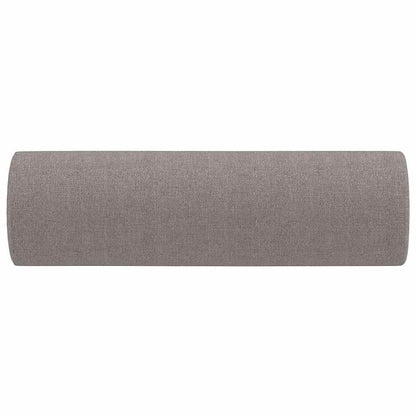 Zierkissen 2 Stk. Taupe Ø15x50 cm Stoff