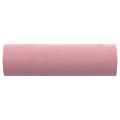 Zierkissen 2 Stk. Rosa Ø15x50 cm Samt
