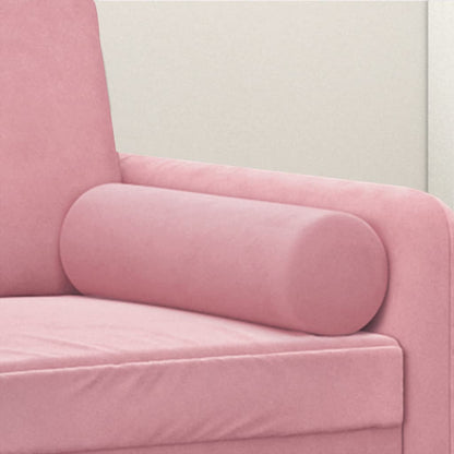 Zierkissen 2 Stk. Rosa Ø15x50 cm Samt