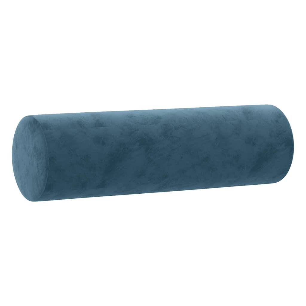 Zierkissen 2 Stk. Blau Ø15x50 cm Samt