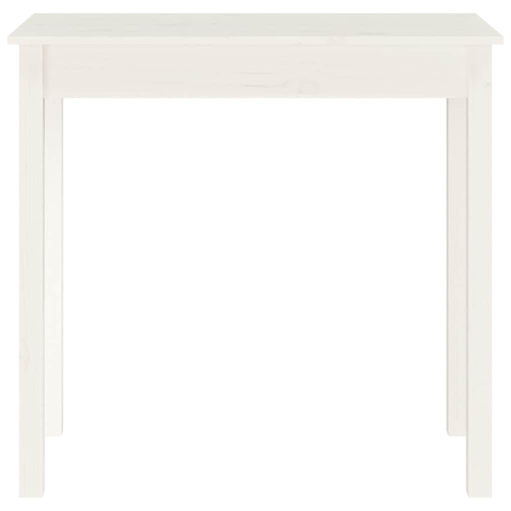 Konsolentisch Weiß 80x40x75 cm Massivholz Kiefer