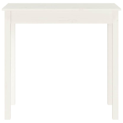 Konsolentisch Weiß 80x40x75 cm Massivholz Kiefer