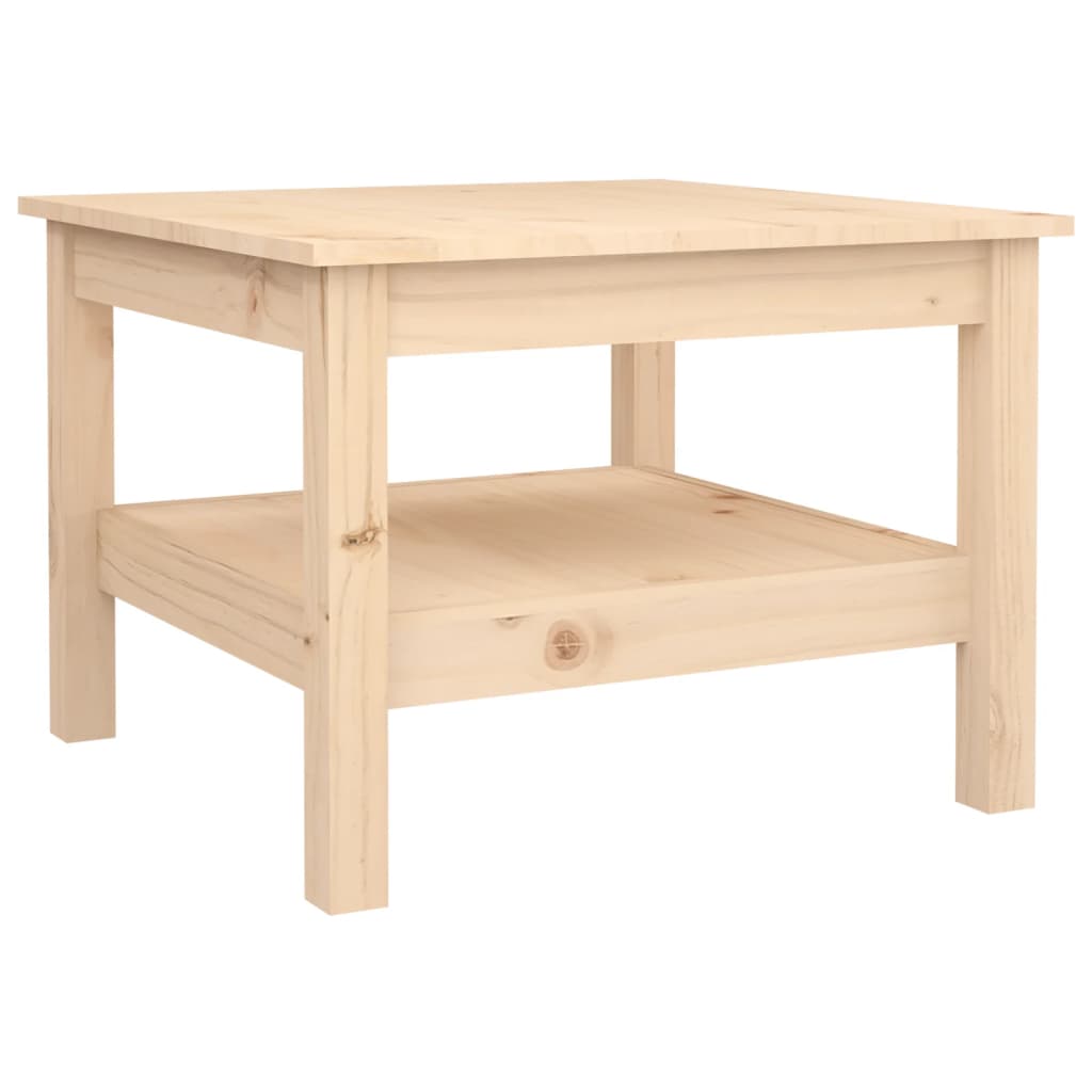 Table basse 55x55x40 cm en bois de pin massif