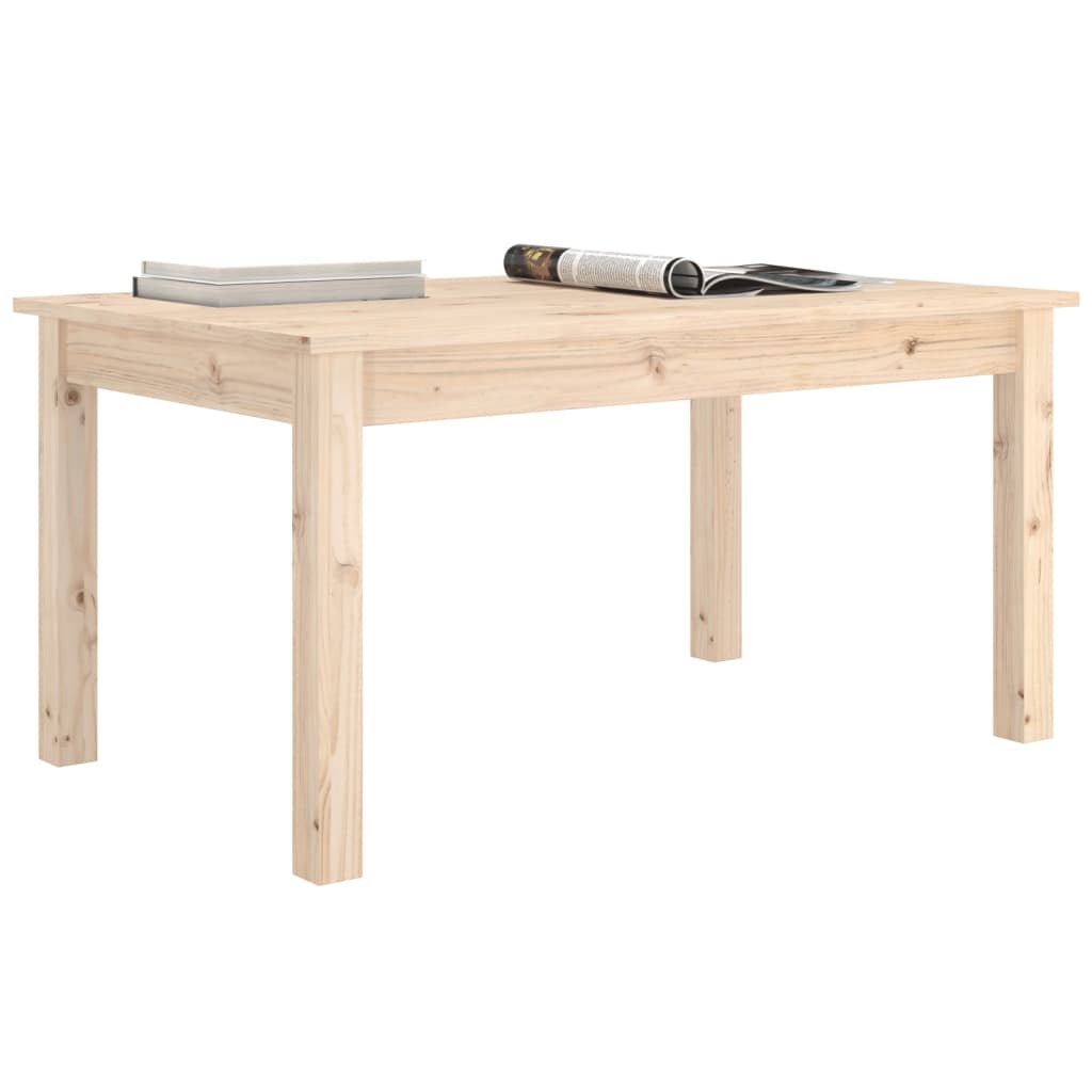 Table basse 80x50x40 cm en bois de pin massif